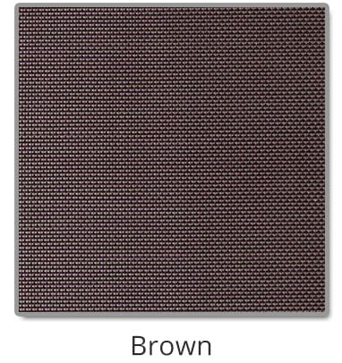 Brown TEXTILENE® 90 solar screen TEXTILENE® 90 solar screen in Brown color blocks up to 90% of the sun rays, reducing heat transfer through windows.